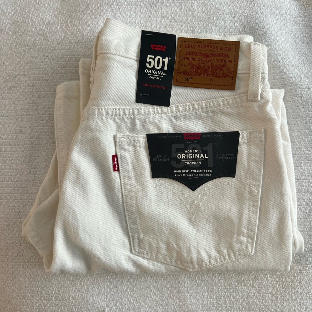 Levi's Women's High Rise Jeans - White